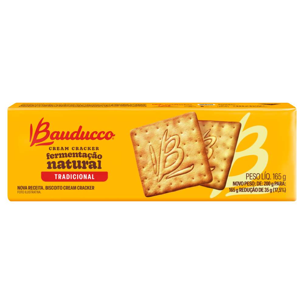 Biscoito Cream Cracker Tradicional Bauducco 165g