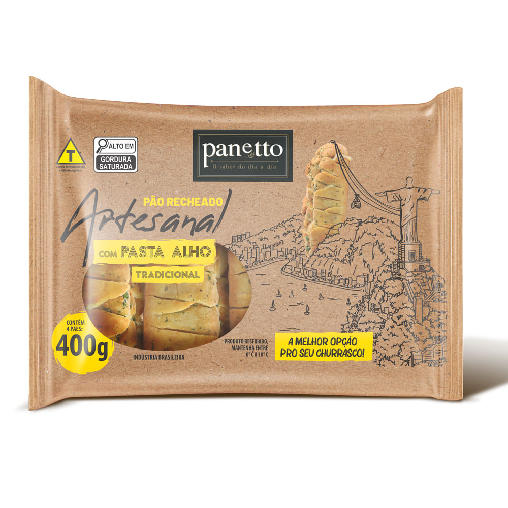 Pão de Alho Panetto Tradicional 400g