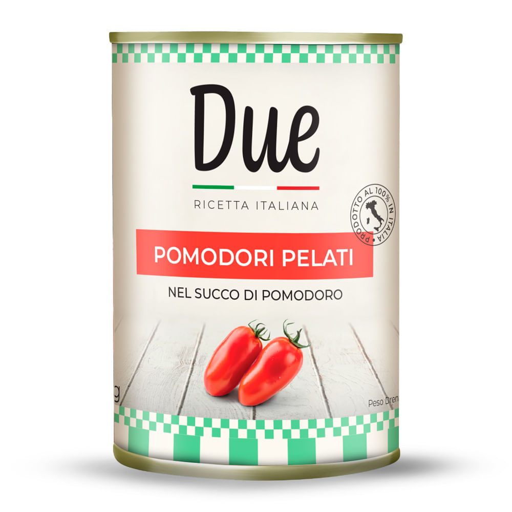 Tomate Pelado Italiano Due Lata 400g