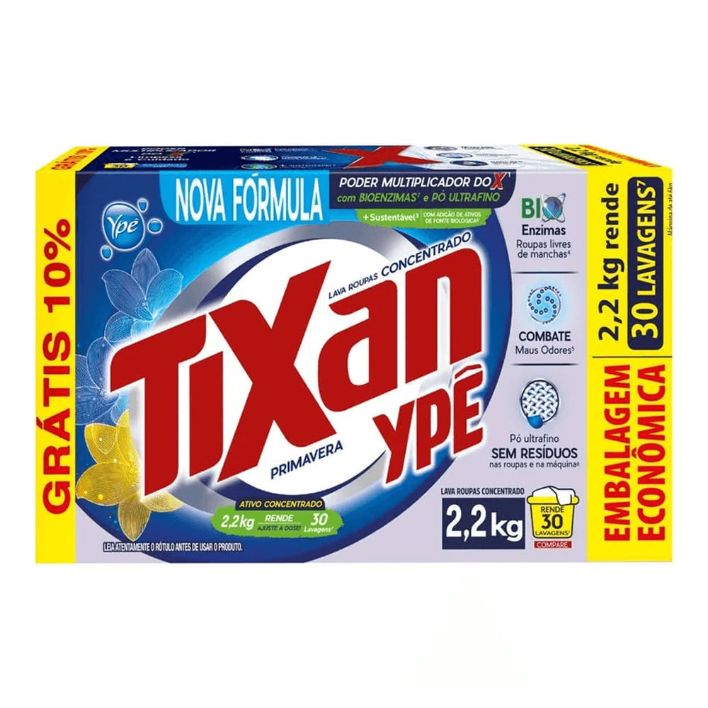 Sabão Em Pó Tixan 2,2kg 10% Desconto