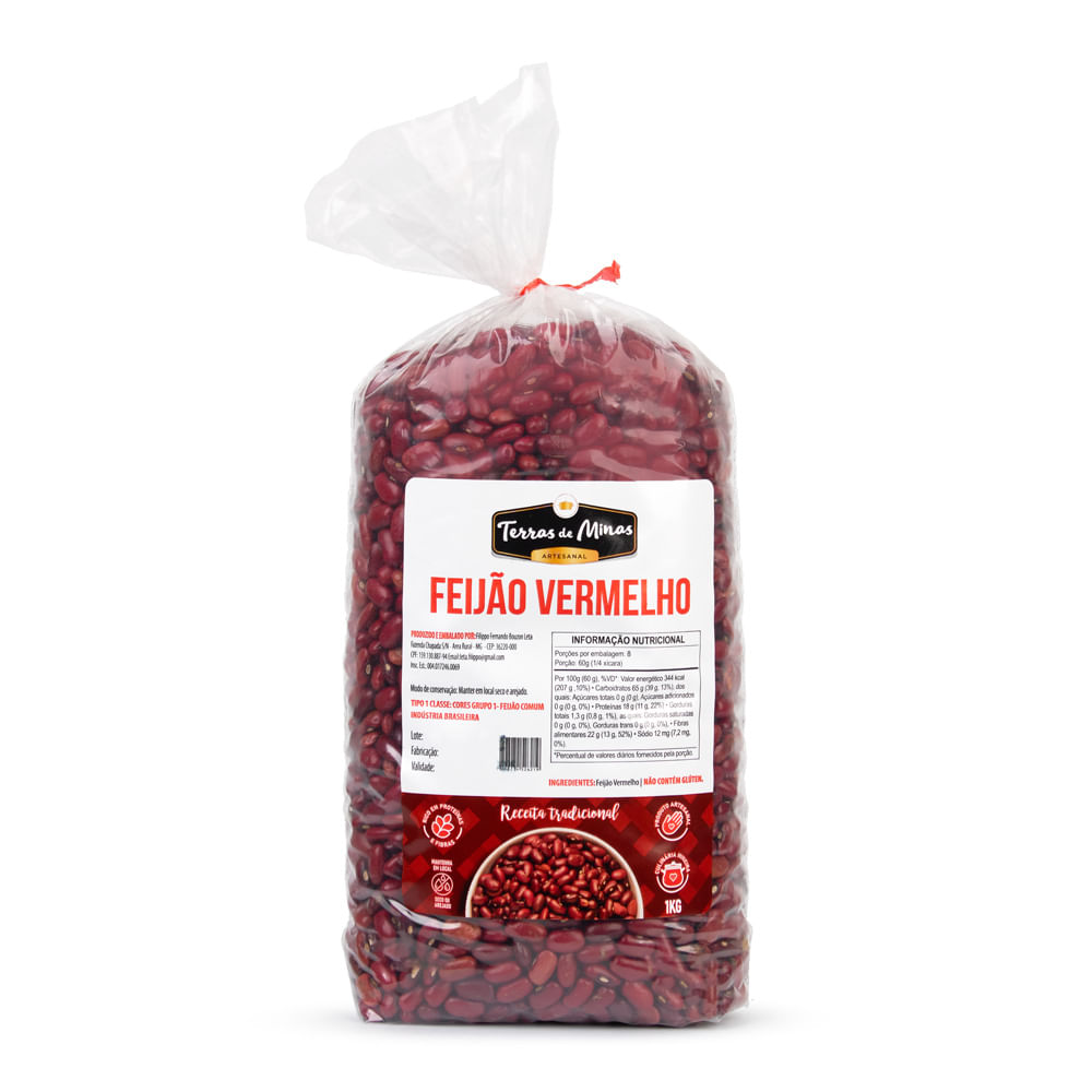 Feijão Vermelho Terras de Minas 1kg