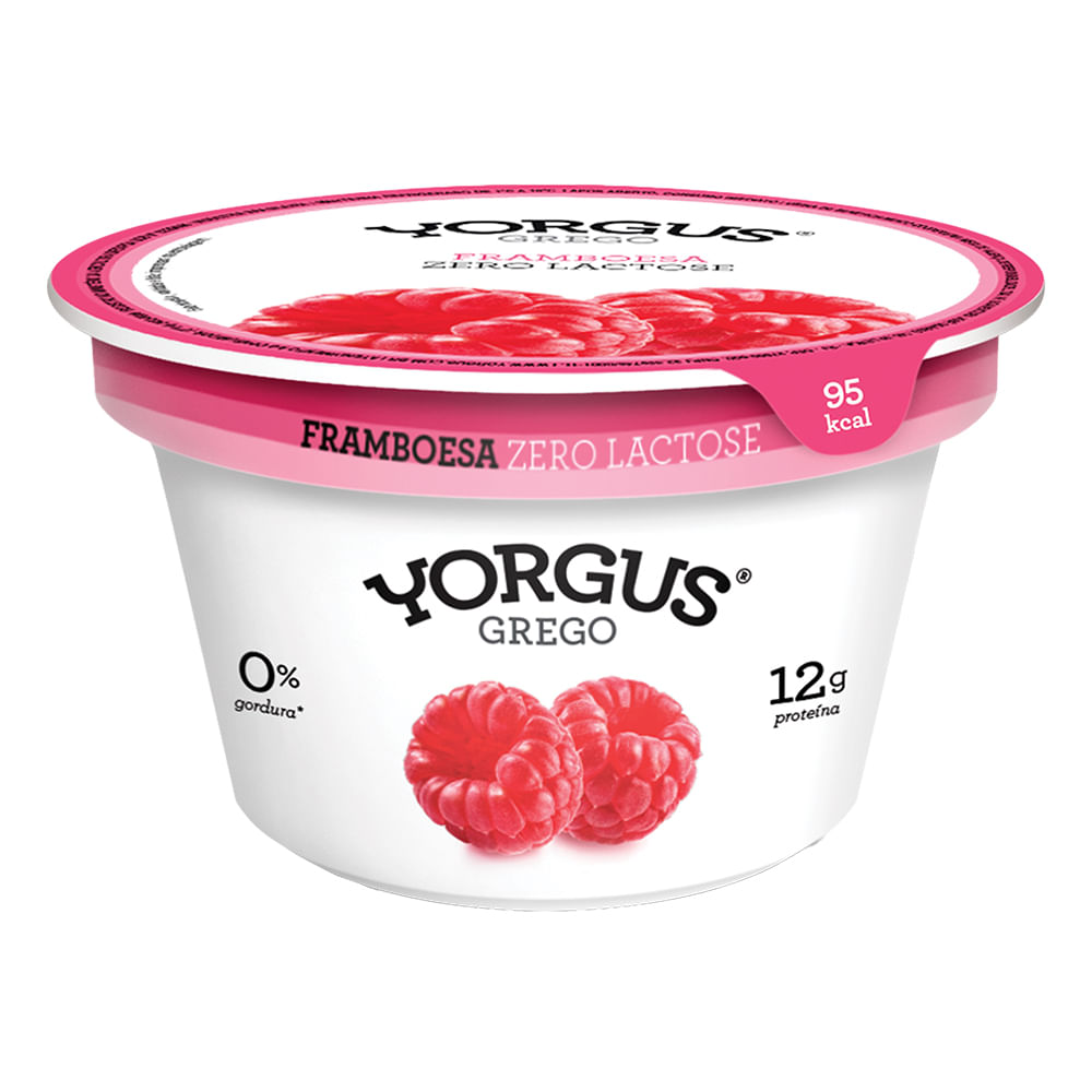 Iogurte Yorgus Grego Framboesa Zero Lactose 130g