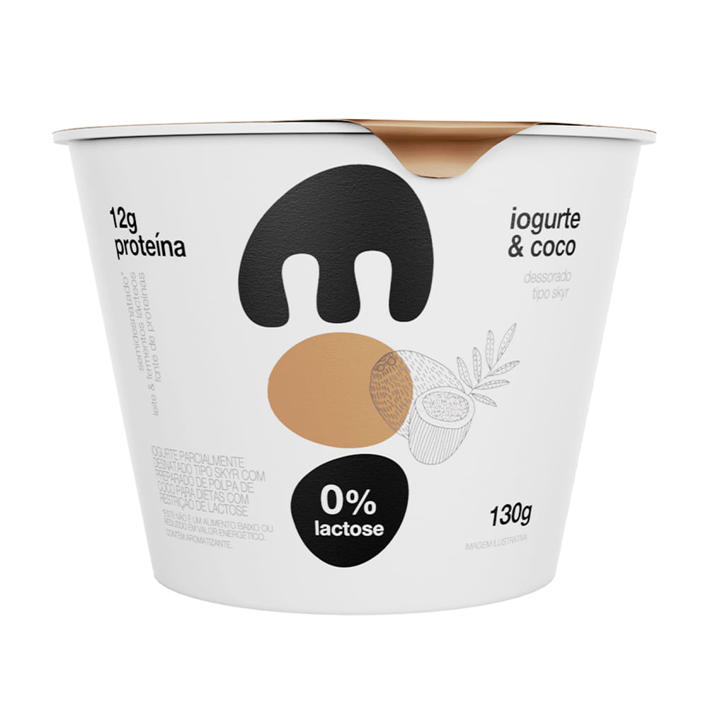 Iogurte Skyr 12g Proteína Sem Lactose Moo Coco 130g