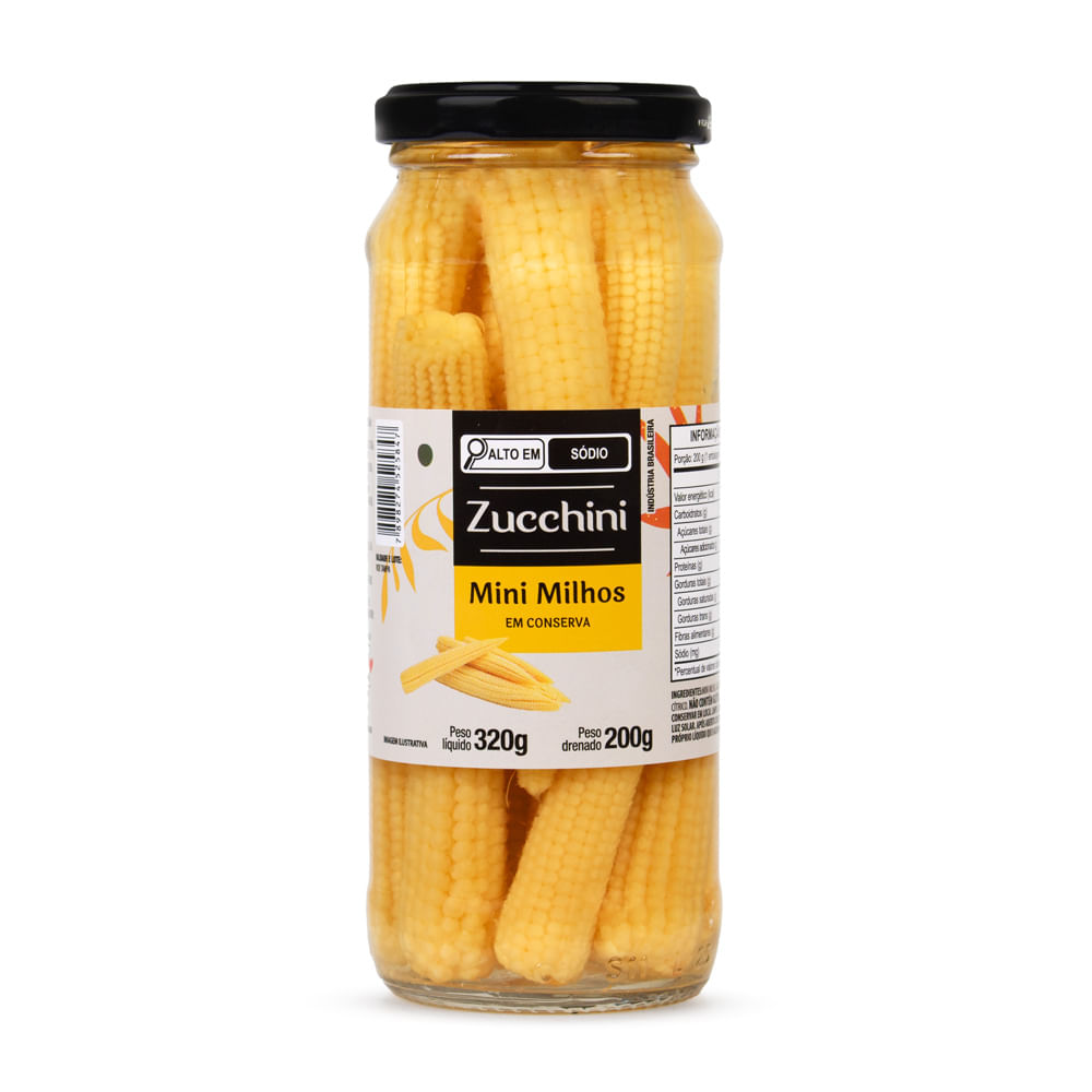 Mini Milho Zucchini em Conserva 200g