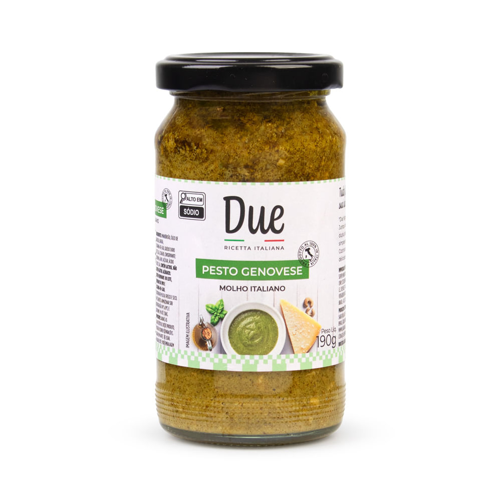 Molho Pesto Genovese Italiano Due 190g