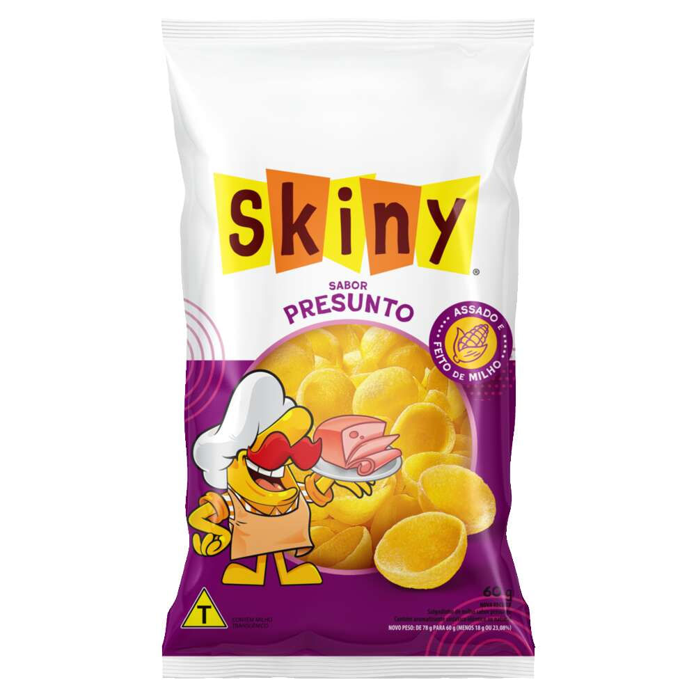 Salgadinho de Milho Presunto Skiny 60g