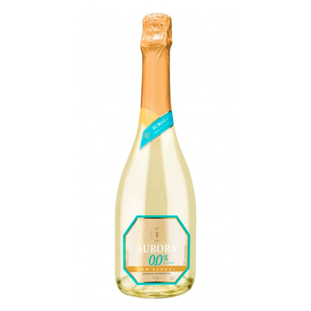 Espumante Branco Brasileiro Aurora 0,0% Sem Álcool Garrafa 750mL