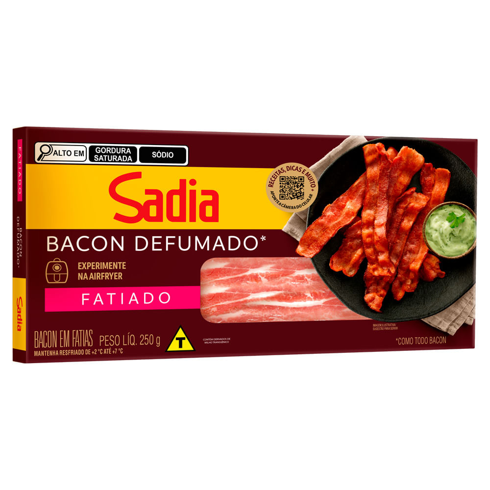 Bacon em Fatias Defumado Sadia 250g