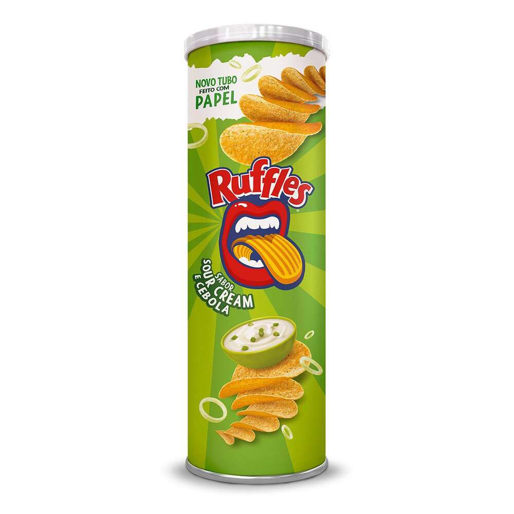 Batata Ruffles Sour Cream e Cebola Tubo 100g