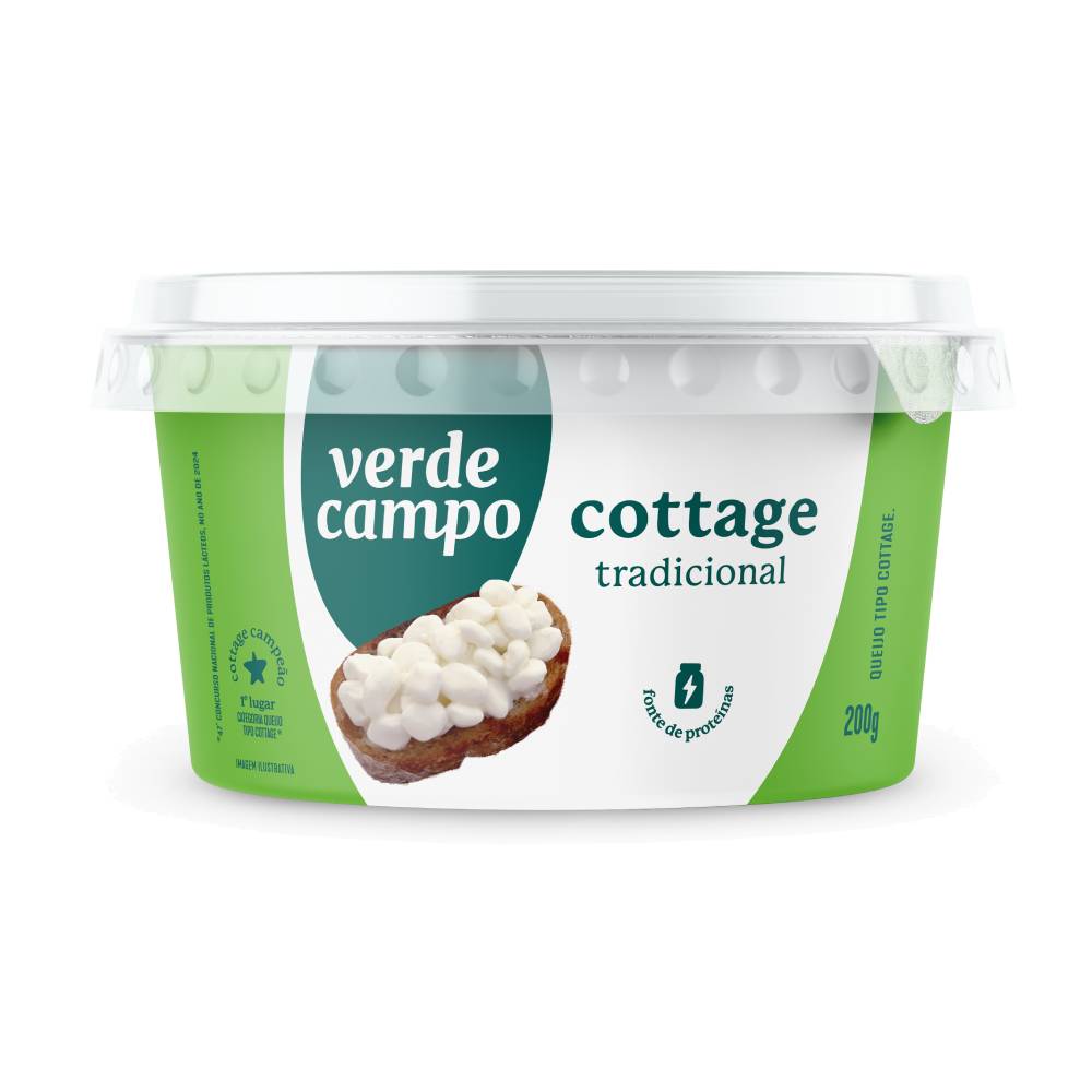 Queijo Cottage Verde Campo Pote 200g