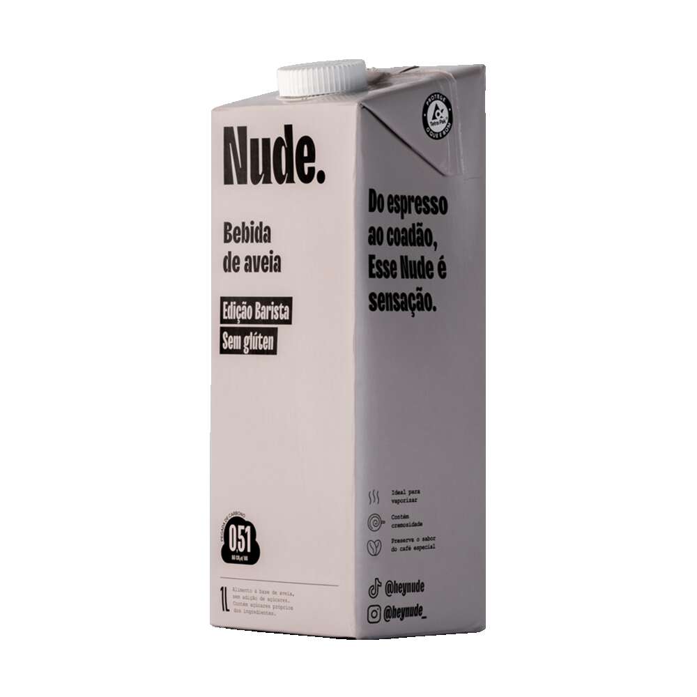 Nude Bebida de Aveia Barista 1L