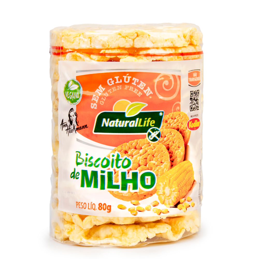 Biscoito de Milho Grande Sem Glúten Kodilar 80g
