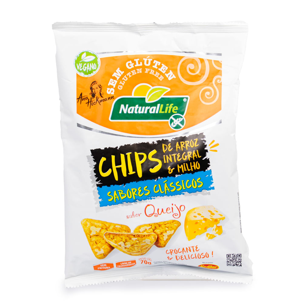 Chips de Arroz Queijo Sem Glúten Kodilar 70g