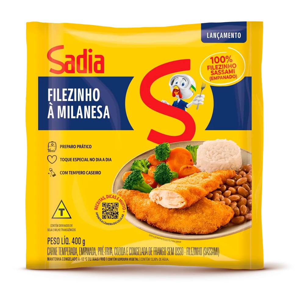 Filezinho À Milanesa Sadia 400g