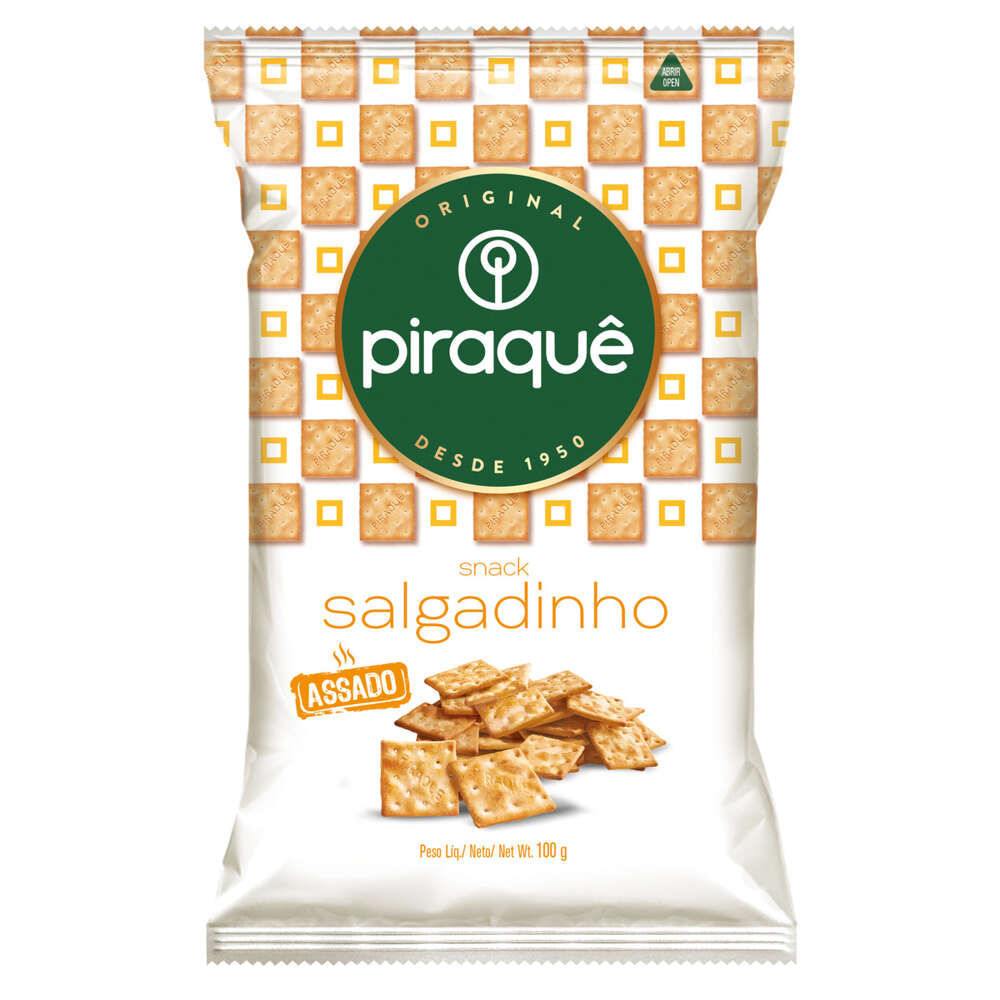 Biscoito Piraquê Salgadinho Pacote 100g