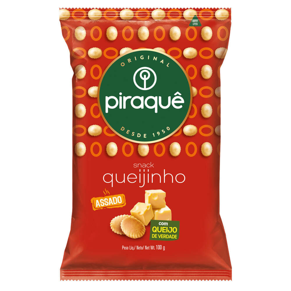 Biscoito Piraquê Queijinho Pacote 100g