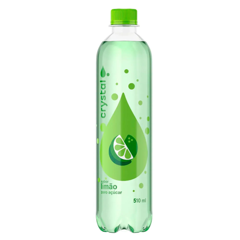 Água Mineral Saborizada Crystal Limão 510ml