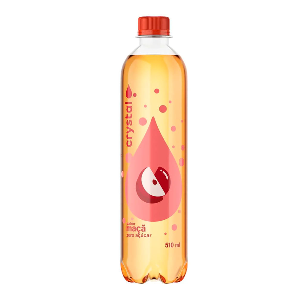 Água Mineral Saborizada Crystal Maçã 510ml
