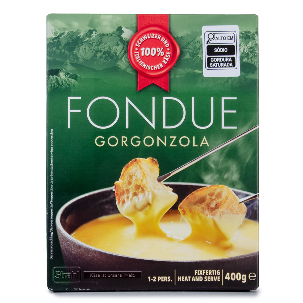 Queijo para Fondue Suíço com Gorgonzola Strahl 400g