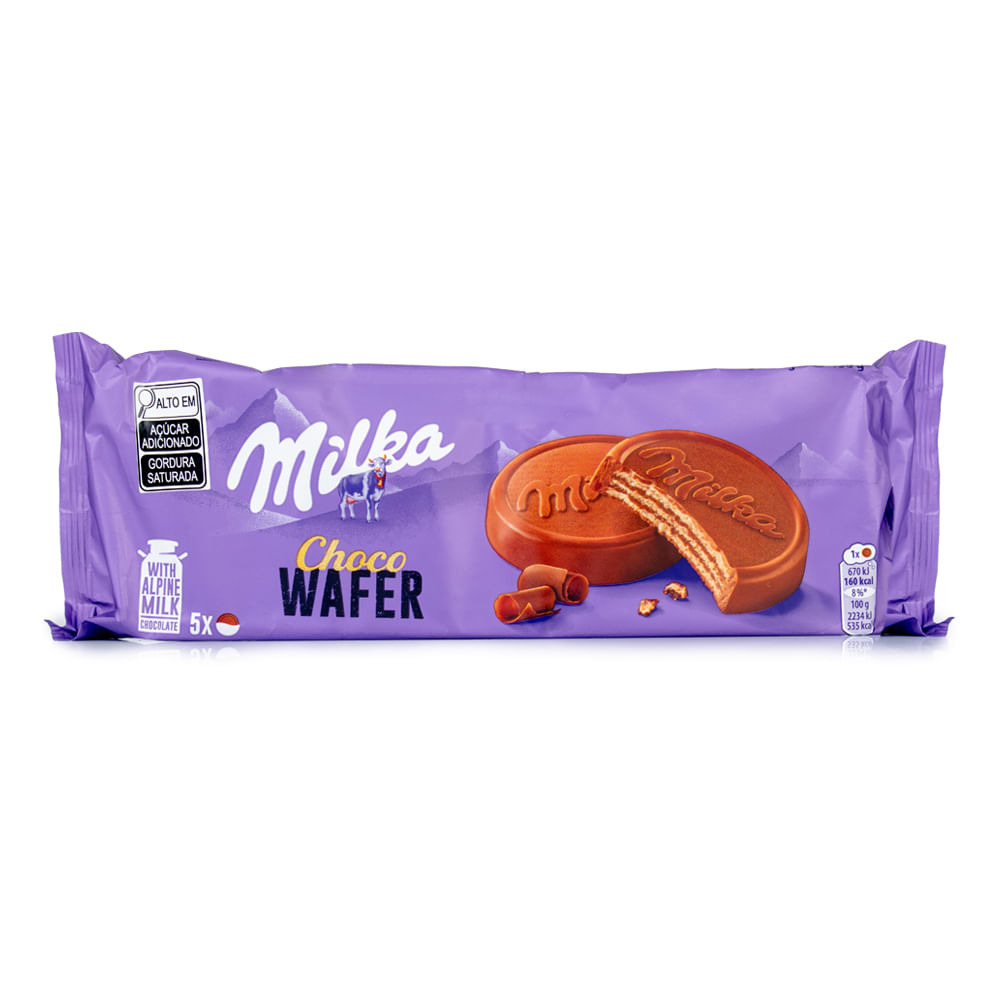 Biscoito Milka Choco Wafer 150g
