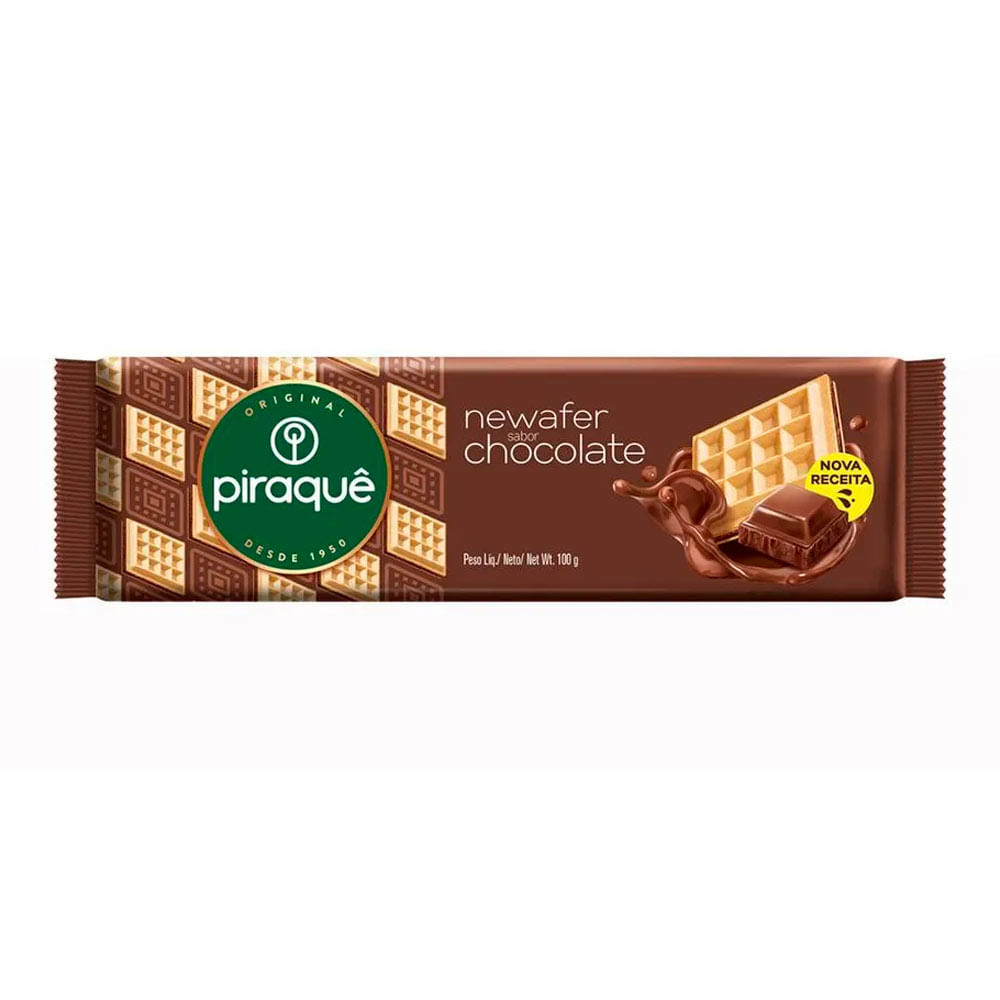 Biscoito Newafer Piraquê Chocolate 100g
