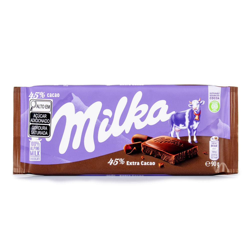 Chocolate Milka Extra Cacau 90g