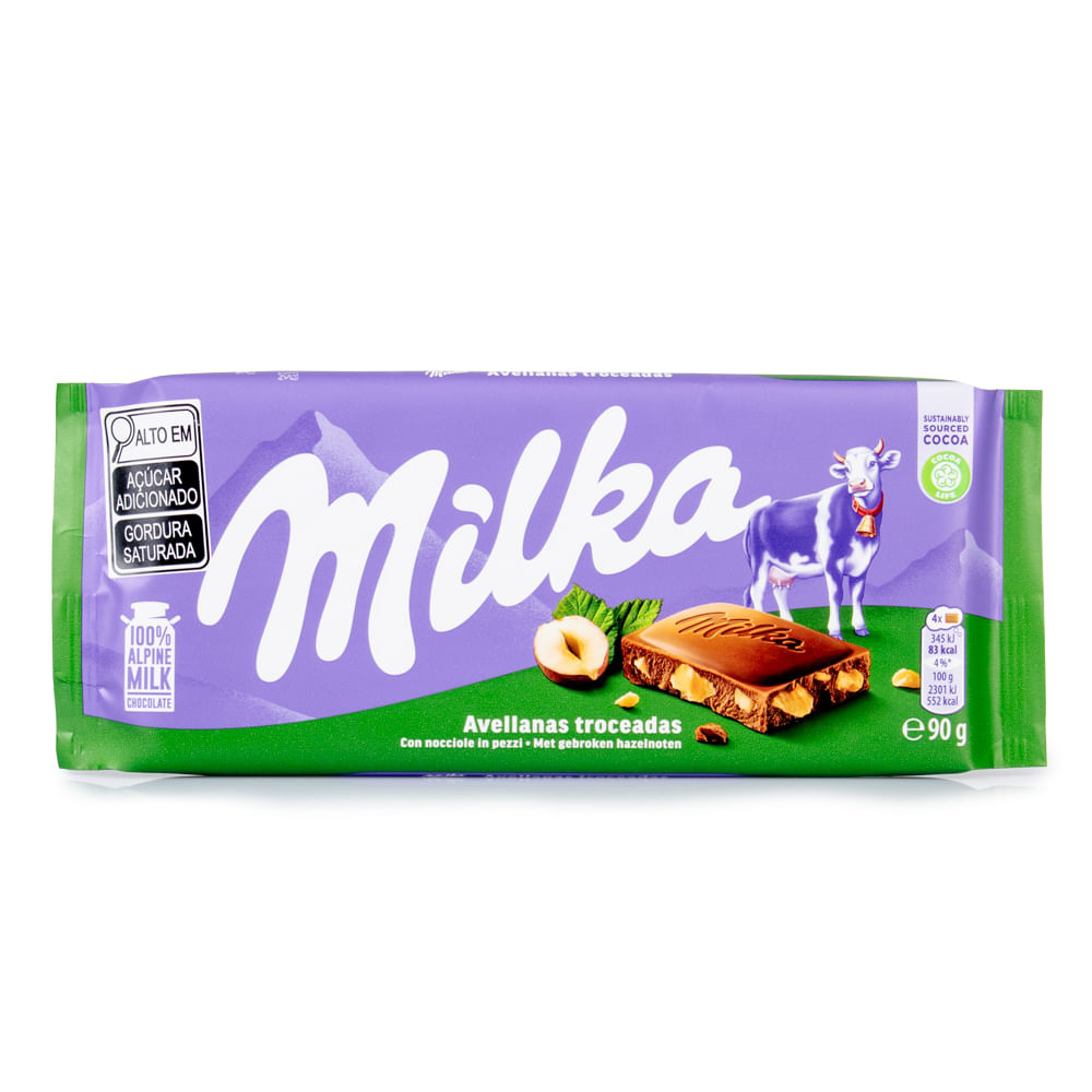 Chocolate ao Leite Milka com Avelã 90g