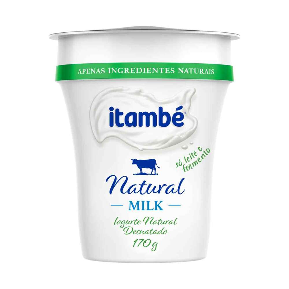 Iogurte Desnatado Natural Milk Itambé 170g