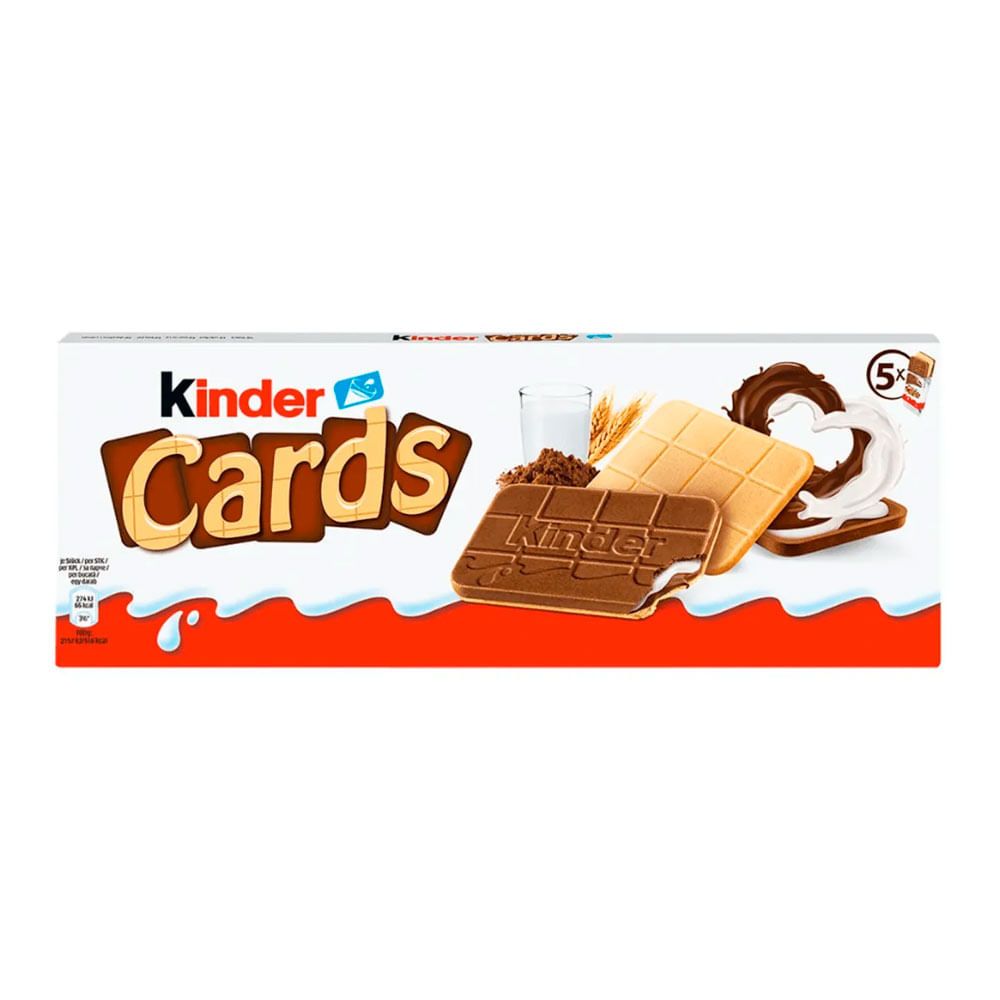 Biscoito Wafer Kinder Cards 128g