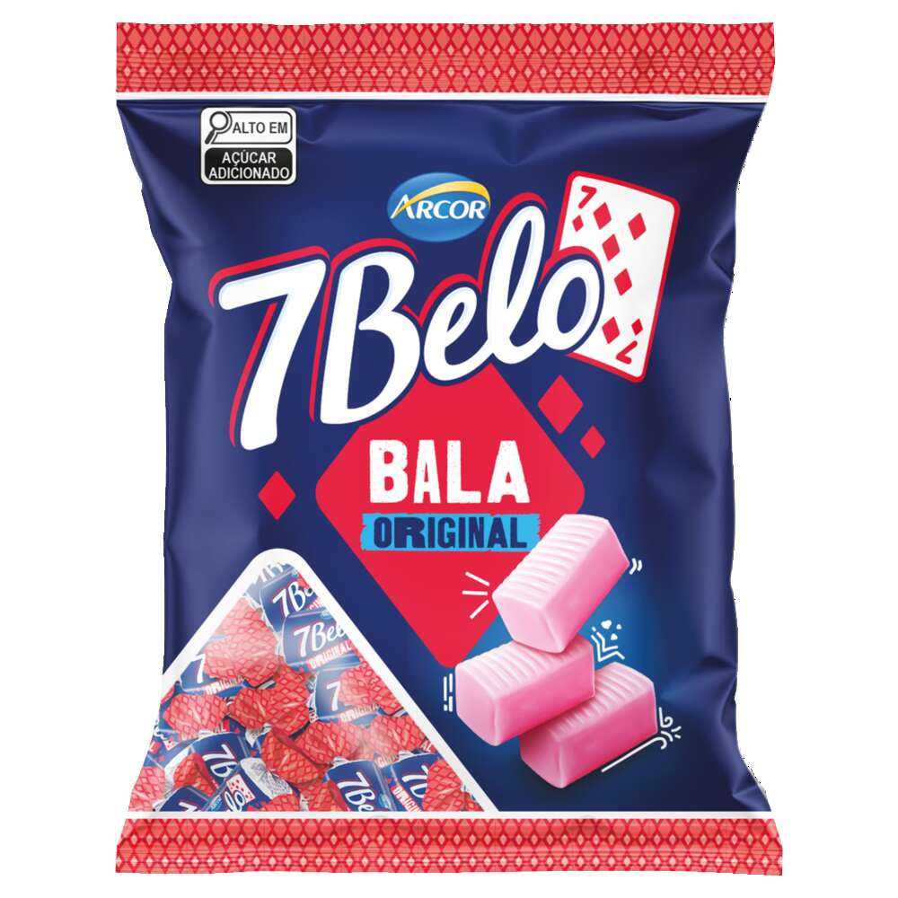 Bala Original 7 Belo Pacote 90g