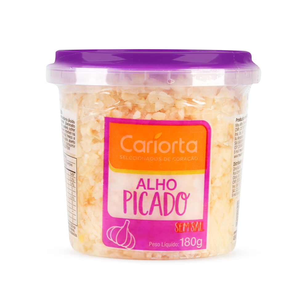 Alho Natural Picado Cariorta 180g