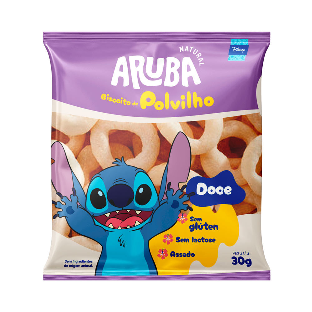 Biscoito de Polvilho Aruba Stitch Doce 30g