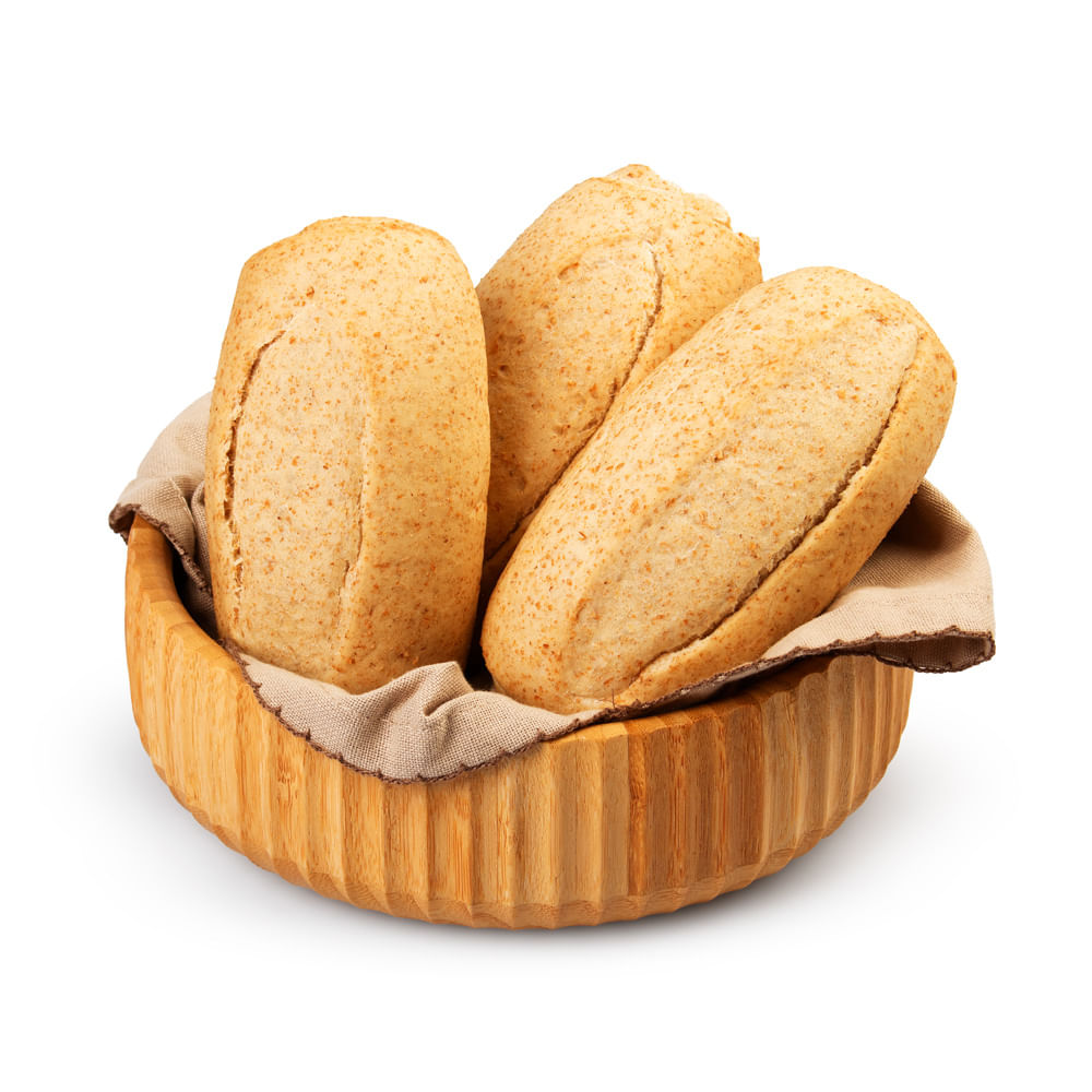 Pão Francês Integral com Fibras Pré Assado Congelado 60g