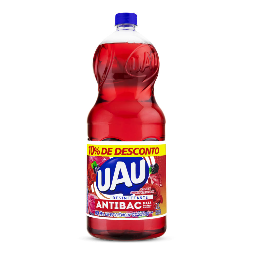 Desinfetante Antibac Uau Flores da Primavera 2L Desconto 10%