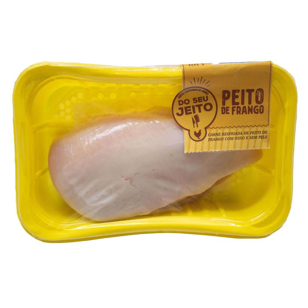 Peito de Frango com Osso sem Pele Do Seu Jeito 1kg