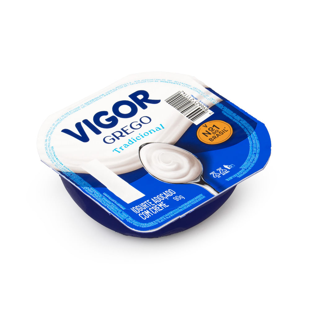 Iogurte Grego Tradicional Vigor 90g