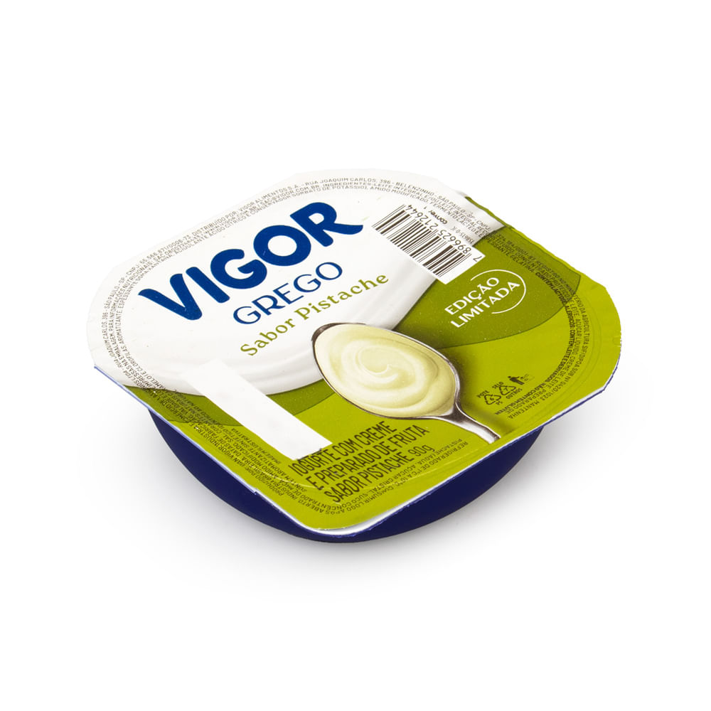 Iogurte Grego Vigor Pistache Pote 90g