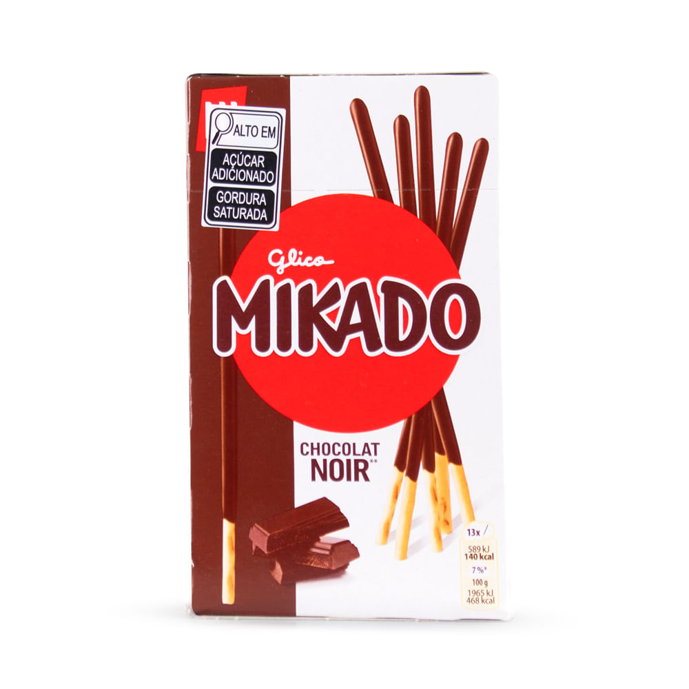 Biscoito Francês Com Chocolate Amargo Mikado 75g