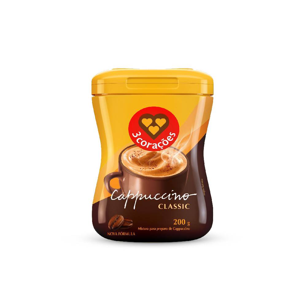 Cappuccino Classic 3 Corações 200g
