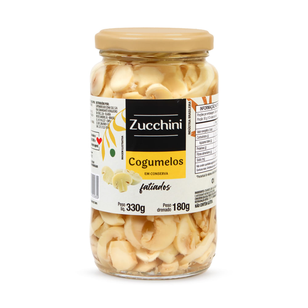 Cogumelo em Fatias Zucchini em Conserva 180g
