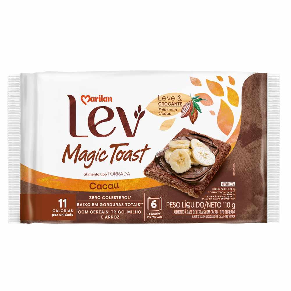 Torrada Marilan Magic Toast Cacau 110g