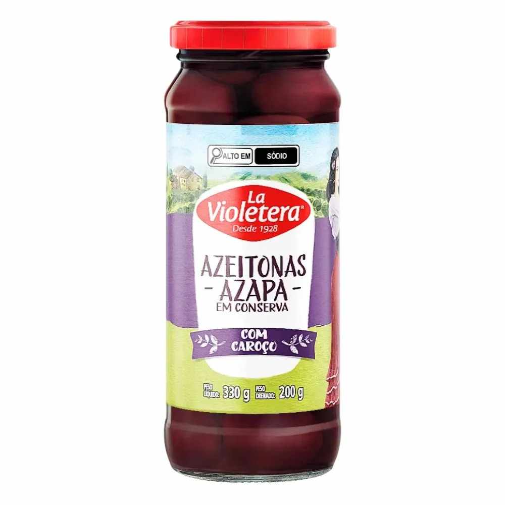 Azeitona Preta Azapa La Violetera 200g