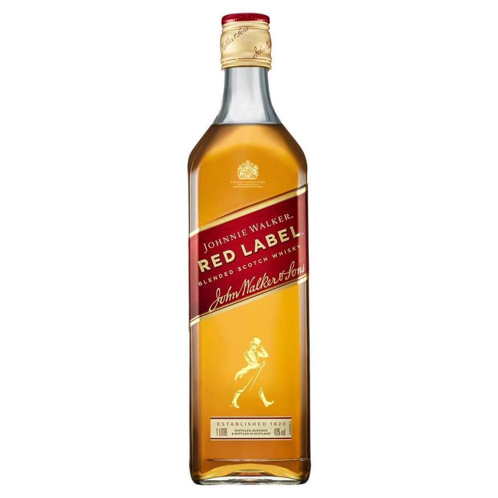 Whisky Escocês Johnnie Walker Red Label Garrafa 1 L