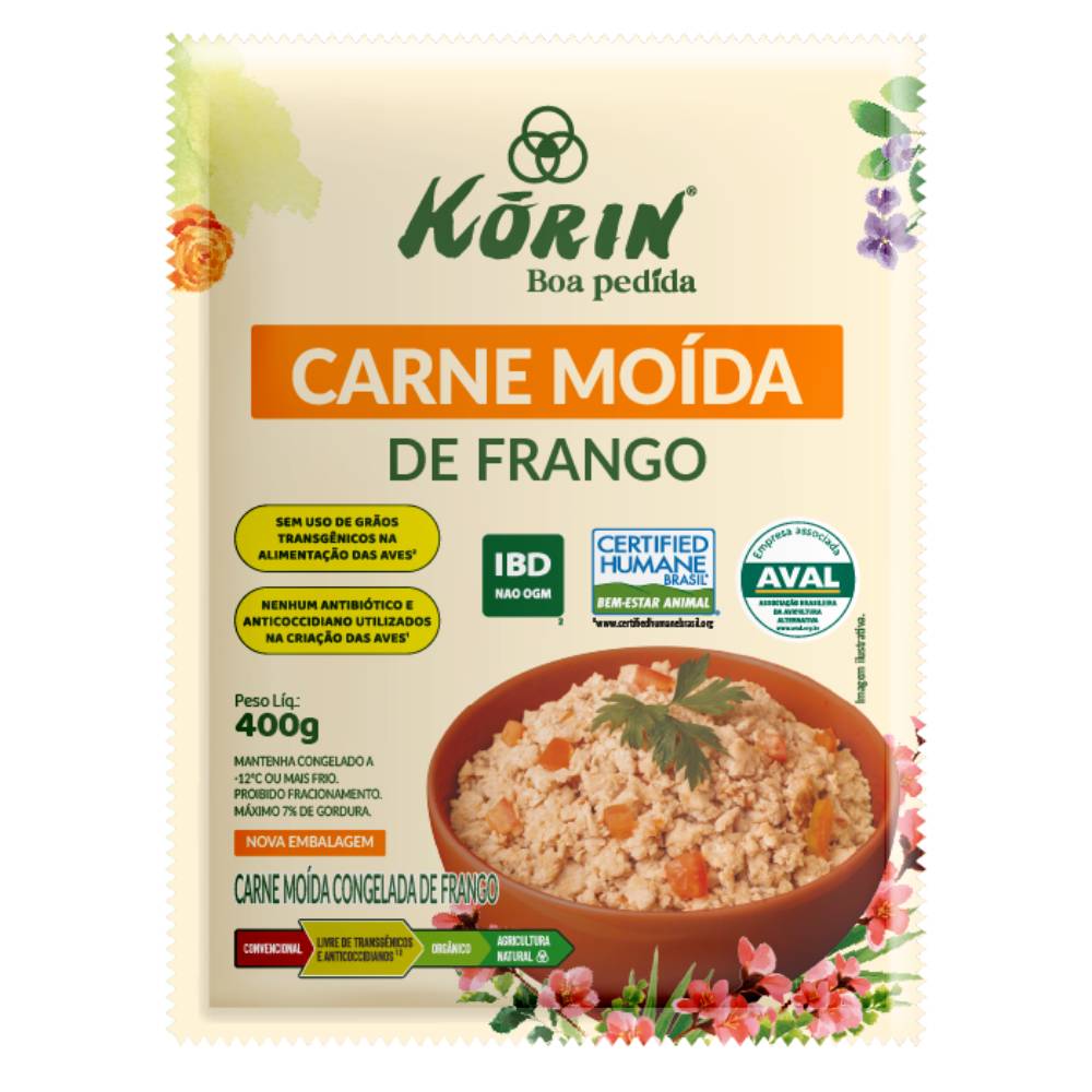 Carne Moída de Frango Korin 400g