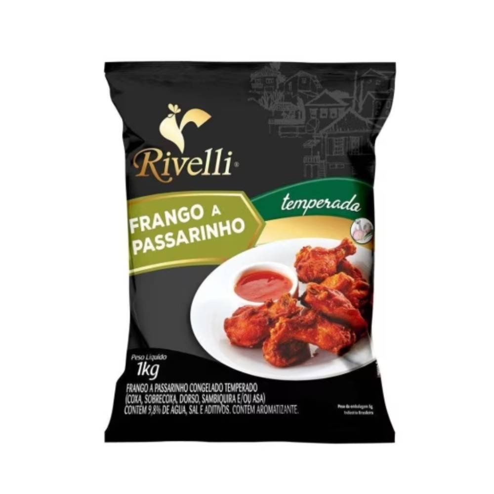 Frango a Passarinho Temperado Riveli 1kg