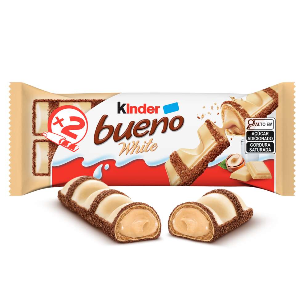 Kinder Bueno White Chocolate Branco 2 unidades 39g