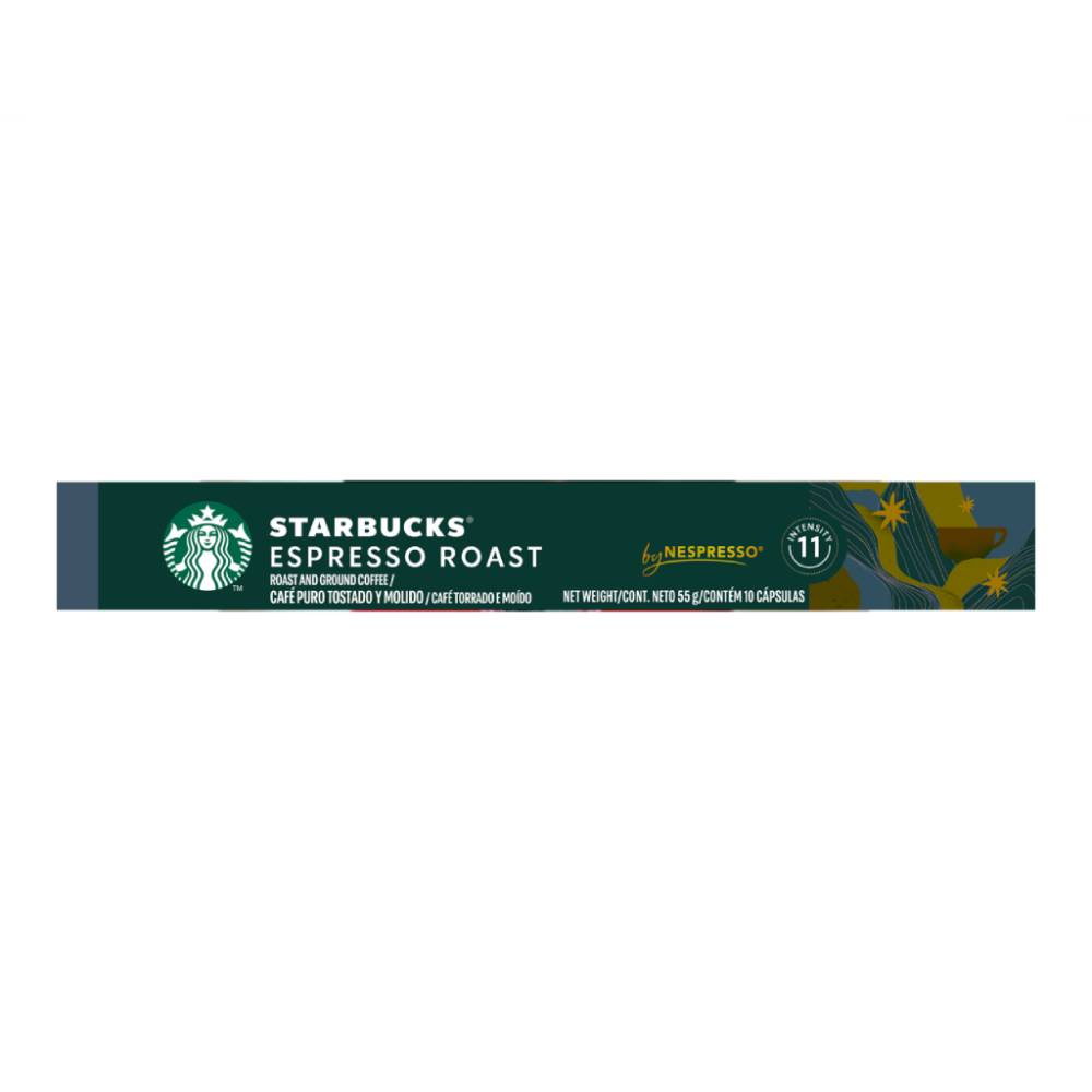 Cápsulas de Café Starbucks Espresso Roast 55g
