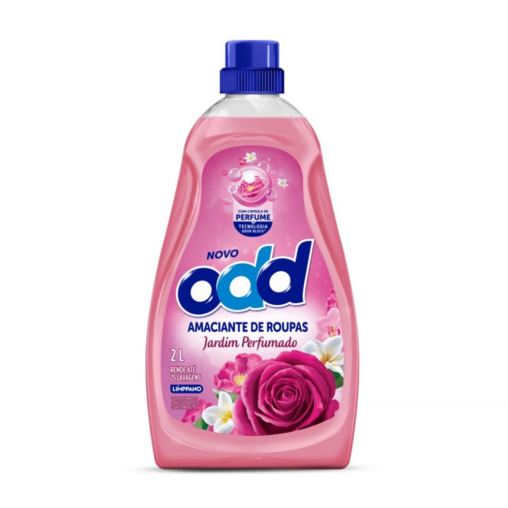 Amaciante para Roupas ODD Jardim Perfumado Rosa 2L
