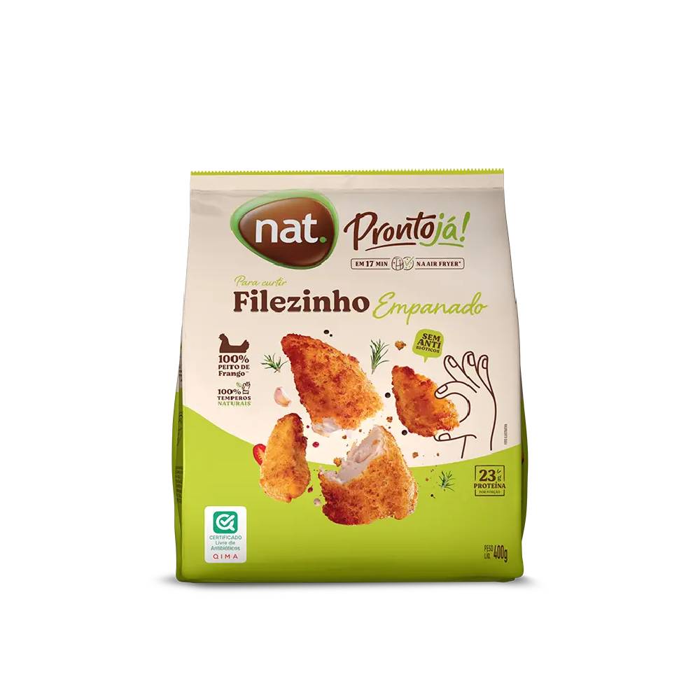 Filezinho de Frango Empanado Nat 400g