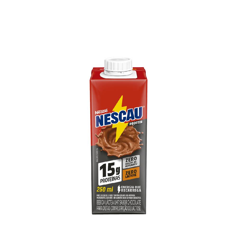 Achocolatado Líquido Nescau Protein 15g Zero Lactose 250ml
